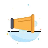 Megaphone Announce Marketing Speaker Abstract Flat Color Icon Template vector