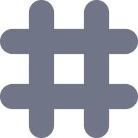 Follow Hash tag Tweet Twitter  Flat Color Icon Vector icon banner Template