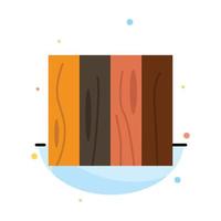 Tile Furniture Interior Design Wood Texture Abstract Flat Color Icon Template vector