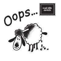 Cartoon character. Cartoon sheep. Cartoon illustration. Coloring. Emogy. vector