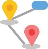 Gps Location Map  Flat Color Icon Vector icon banner Template