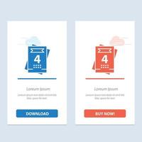 Invitation Love Wedding Usa  Blue and Red Download and Buy Now web Widget Card Template vector