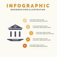 Internet School Web Education Infographics Presentation Template 5 Steps Presentation vector