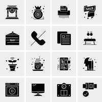 16 Universal Business Icons Vector Creative Icon Illustration to use in web and Mobile Related proje