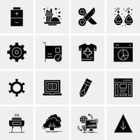 16 Universal Business Icons Vector Creative Icon Illustration to use in web and Mobile Related proje