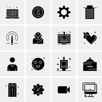 16 Universal Business Icons Vector Creative Icon Illustration to use in web and Mobile Related proje