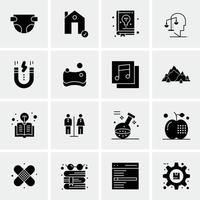 16 Business Universal Icons Vector Creative Icon Illustration to use in web and Mobile Related proje