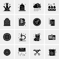 16 Universal Business Icons Vector Creative Icon Illustration to use in web and Mobile Related proje