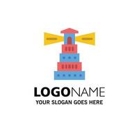 Web Business Logo Template Flat Color vector