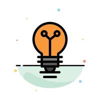 Bulb Lab Light Biochemistry Abstract Flat Color Icon Template vector