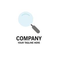 General Magnifier Magnify Search Business Logo Template Flat Color vector