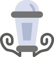 Light Night Lamp Lantern  Flat Color Icon Vector icon banner Template