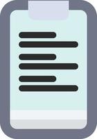 Clipboard Text Board Motivation  Flat Color Icon Vector icon banner Template