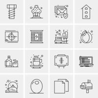 16 Business Universal Icons Vector Creative Icon Illustration to use in web and Mobile Related proje