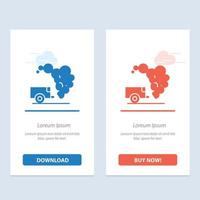 Dump Environment Garbage Pollution  Blue and Red Download and Buy Now web Widget Card Template vector