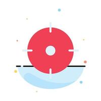 Archer Target Goal Aim Abstract Flat Color Icon Template vector