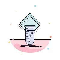 Chemistry lab study test testing Flat Color Icon Vector