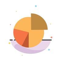 Chart Business Diagram Finance Graph Pie Statistics Abstract Flat Color Icon Template vector