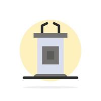 Desk Conference Meeting Professor Abstract Circle Background Flat color Icon vector