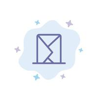 Email Envelope Mail Message Sent Blue Icon on Abstract Cloud Background vector