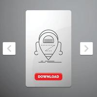 Android. beta. droid. robot. Technology Line Icon vector