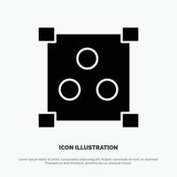 Abstract Design Online solid Glyph Icon vector