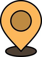 Location Map Mark Marker Pin Place Point Pointer  Flat Color Icon Vector icon banner Template