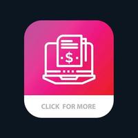 Subscription Model Subscription Model Digital Mobile App Button Android and IOS Line Version vector