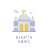 Ramadan icons Muslim islam prayer and ramadan kareem thin line icons set Modern flat style symbols i vector