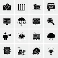 16 Business Universal Icons Vector Creative Icon Illustration to use in web and Mobile Related proje