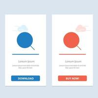 Search Magnify Tool Max  Blue and Red Download and Buy Now web Widget Card Template vector