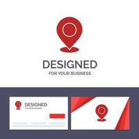 Creative Business Card and Logo template Location Map Mark Marker Pin Place Point Pointer Vector Ill