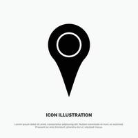 Geo location Location Map Pin solid Glyph Icon vector