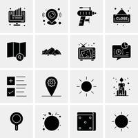 16 Universal Business Icons Vector Creative Icon Illustration to use in web and Mobile Related proje