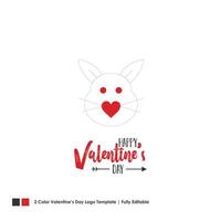 Happy Valentines Day Card Vector Lettering Background