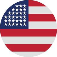 American Flag Thanksgiving Usa  Flat Color Icon Vector icon banner Template