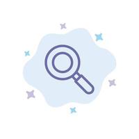 Search Research Find Blue Icon on Abstract Cloud Background vector