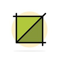 herramienta de diseño de cultivos icono de color plano de fondo de círculo abstracto vector