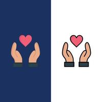 Hand Love Charity vector