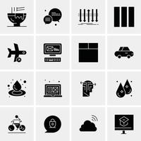 16 Universal Business Icons Vector Creative Icon Illustration to use in web and Mobile Related proje