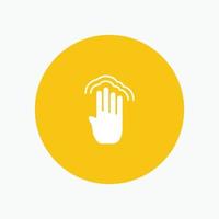 Fingers Four Gestures Interface Multiple Tap vector