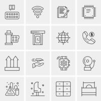 16 Business Universal Icons Vector Creative Icon Illustration to use in web and Mobile Related proje