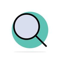 Search Research Basic Ui Abstract Circle Background Flat color Icon vector