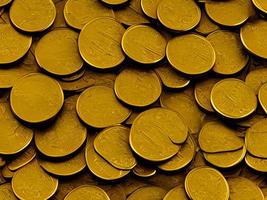 Yellow Gold Coins Background photo