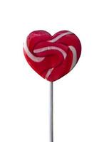 Candy heart on a stick photo