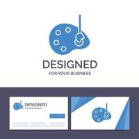Creative Business Card and Logo template Art Draw Drawing Edit Vector Illustration