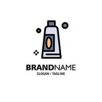 Cream Cleaning Clean Business Logo Template Flat Color vector