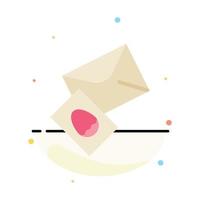 Massage Mail Egg Easter Abstract Flat Color Icon Template vector