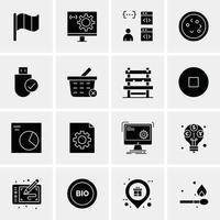 16 Business Universal Icons Vector Creative Icon Illustration to use in web and Mobile Related proje