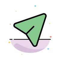 Arrow Pin Mouse Computer Abstract Flat Color Icon Template